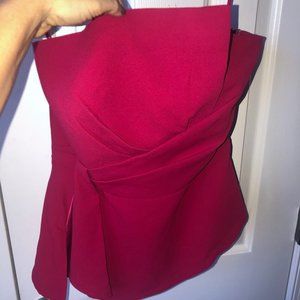 White House Black Market strapless blouse